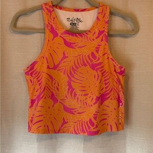 Salt Life Women's Leafy Tank Top - Orange and Pink